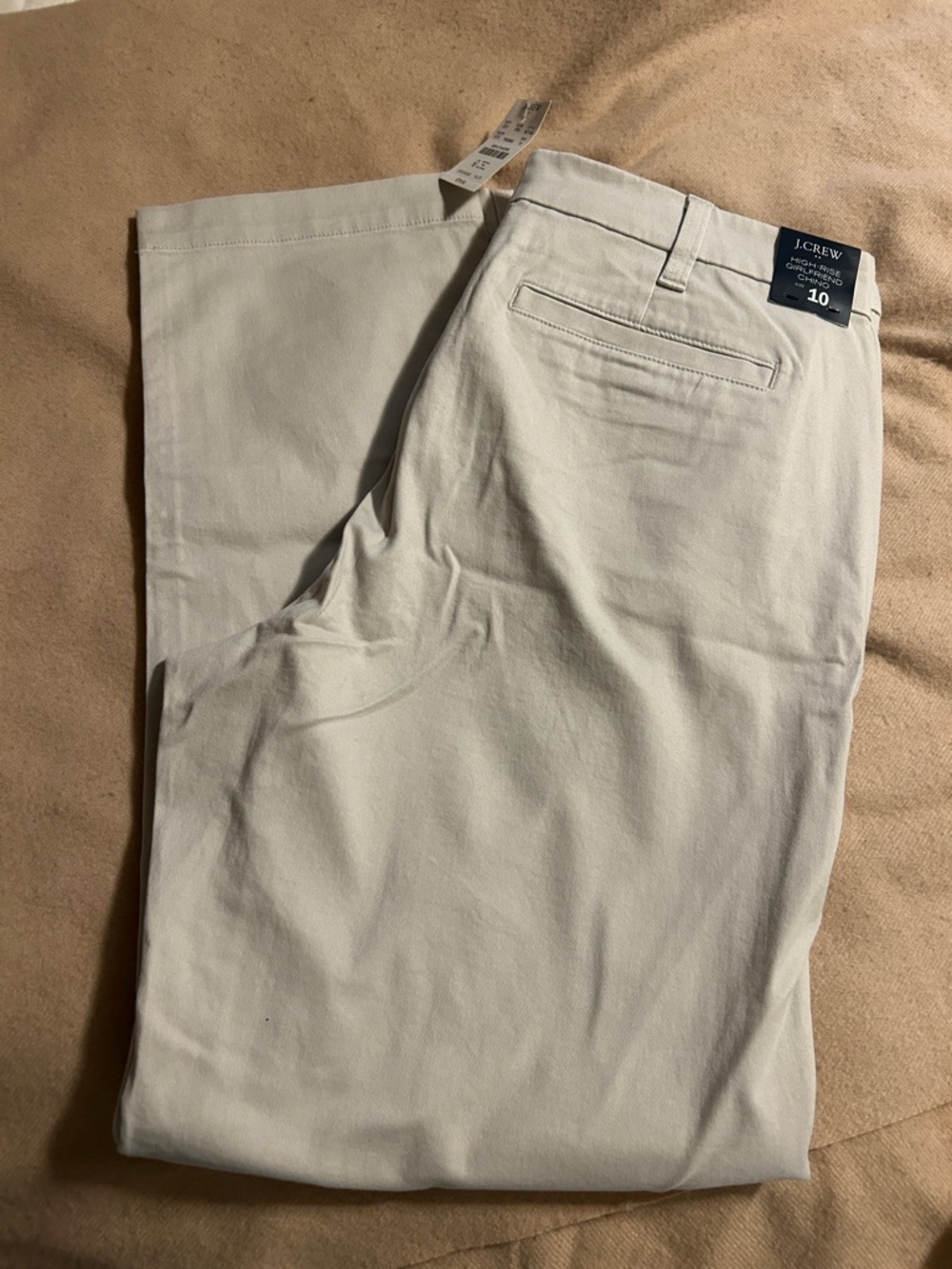 J. Crew high rise girlfriend chino light tan 10 - Picture 5 of 8